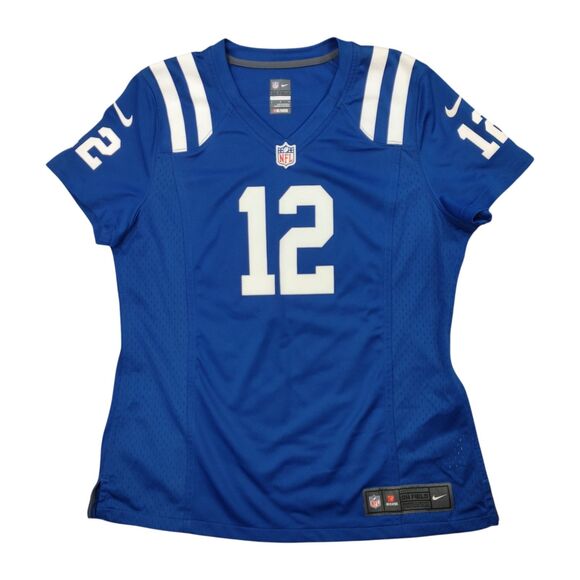 Size Large Nike NFL Indianapolis Colts Andrew Luck #12 Double Sided Jersey - Picture 1 of 13